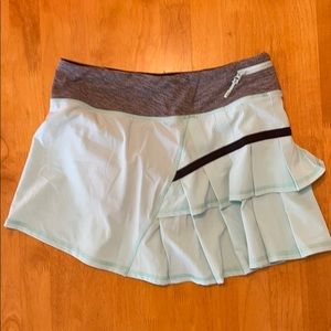 Lululemon Running Skort, Mint blue, size 4